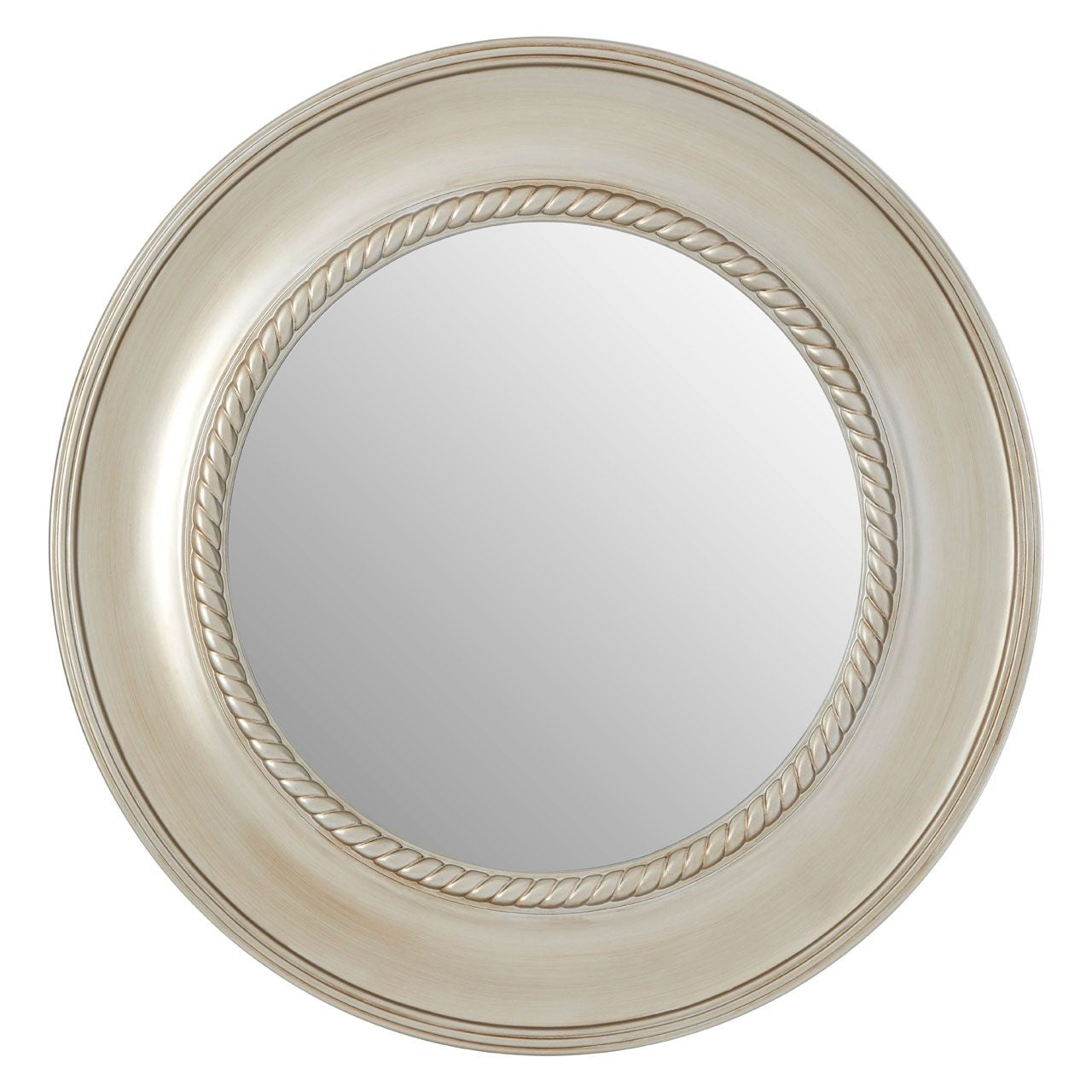 Chiyoka Rounded Wall Bedroom Mirror In Champagne