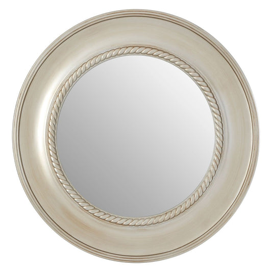 Chiyoka Rounded Wall Bedroom Mirror In Champagne