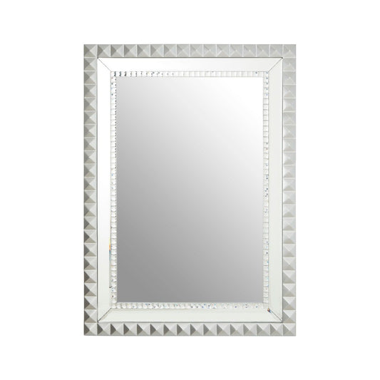 Taraka Wall Bedroom Mirror In Silver Frame