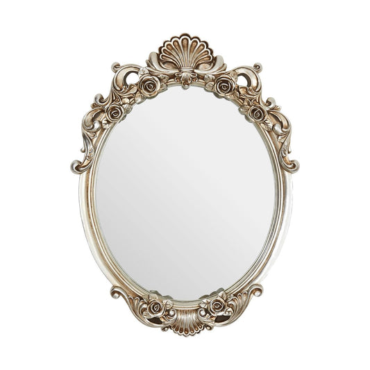 Chiyoka Rose And Clam Wall Bedroom Mirror In Champagne