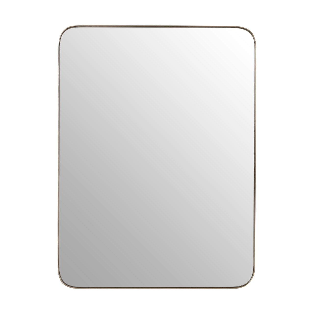 Newell Minimalist Wall Bedroom Mirror In Silver