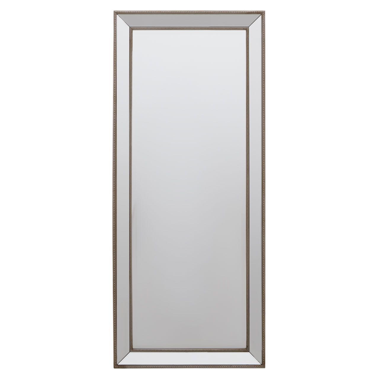 Holmes Rectangular Wall Mirror In Silver Frame