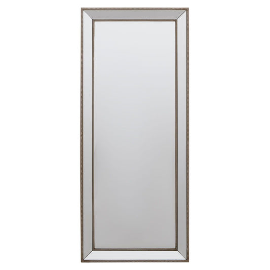 Holmes Small Wall Mirror In Champagne Frame