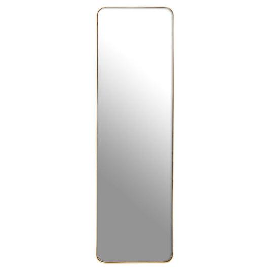 Candi Rectangular Wall Mirror With Gold Metal Frame