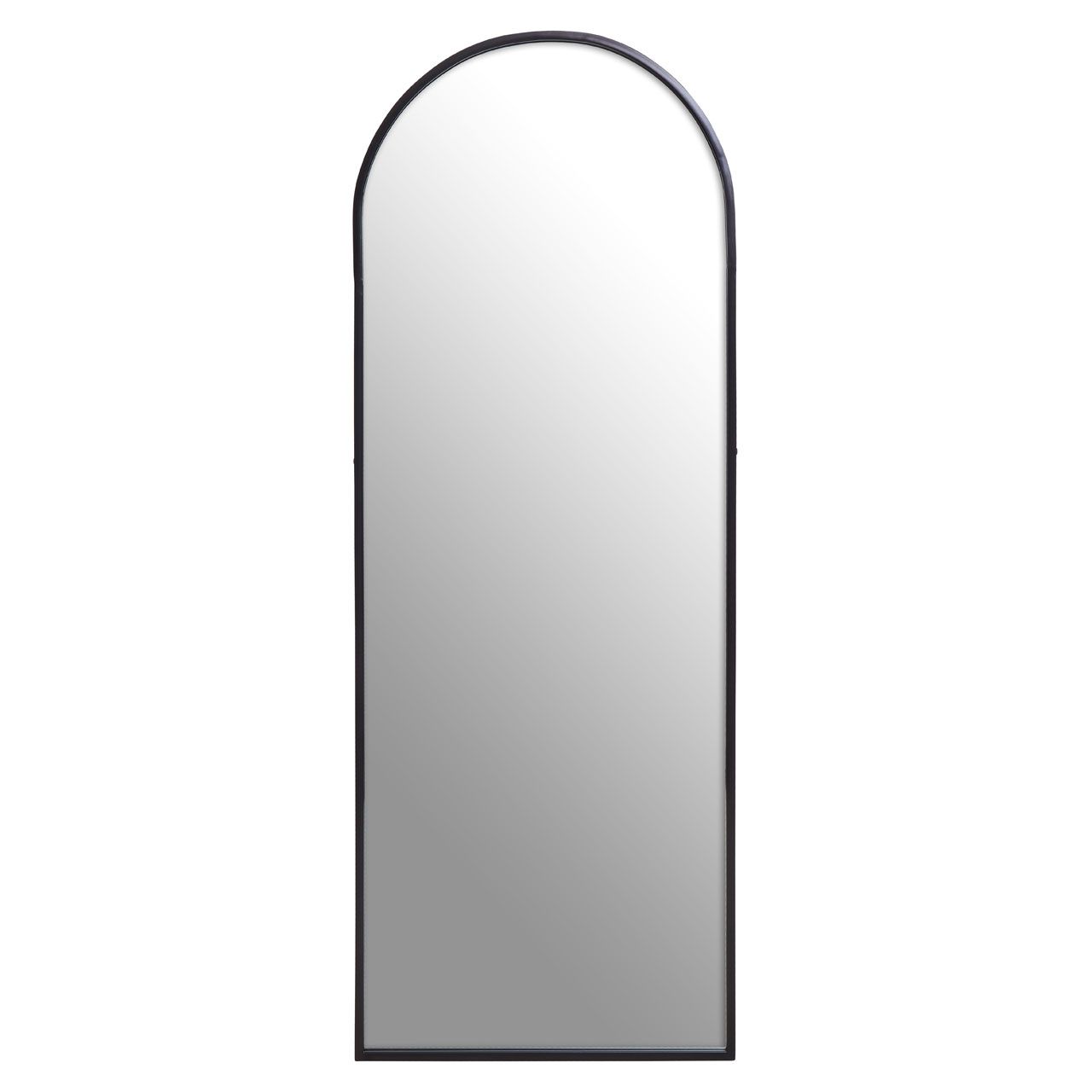 Cona Arched Wall Mirror With Black Metal Frame