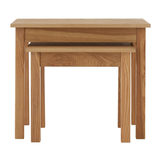 Westbury Wooden Nest Of 2 Tables In Oak