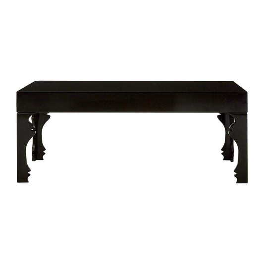 Luis Rectangular Coffee Table In Black High Gloss