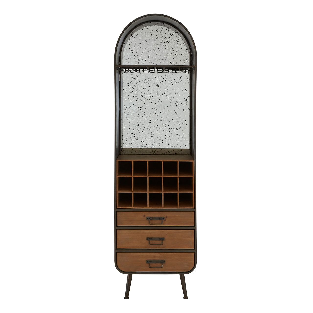 Trinity Wooden Drinks Cabinet With 3 Drawers In Natural