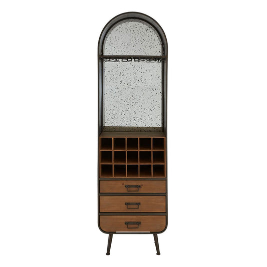Trinity Wooden Drinks Cabinet With 3 Drawers In Natural
