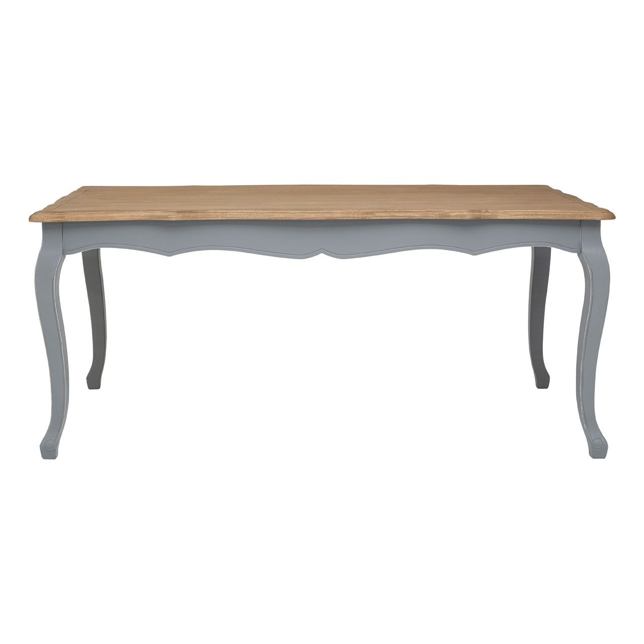 Henley Rectangular Wooden Dining Table In Antique Grey