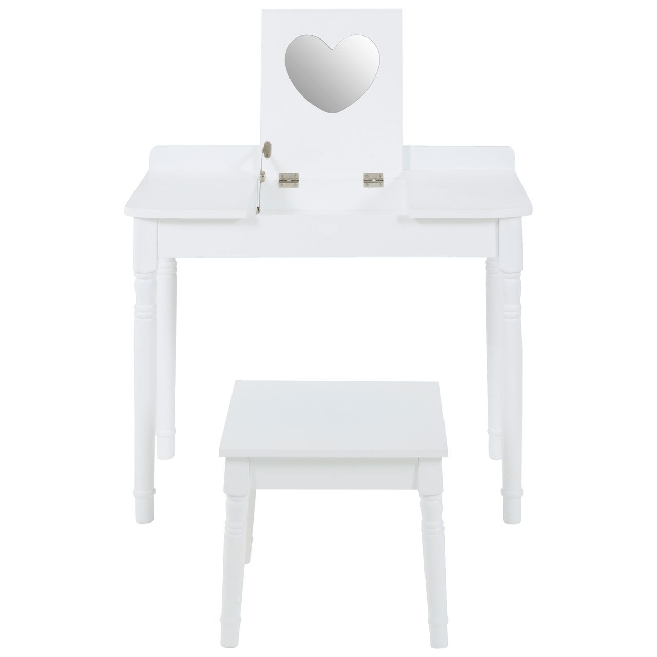 Tapocan Wooden Dressing Table And Stool In White