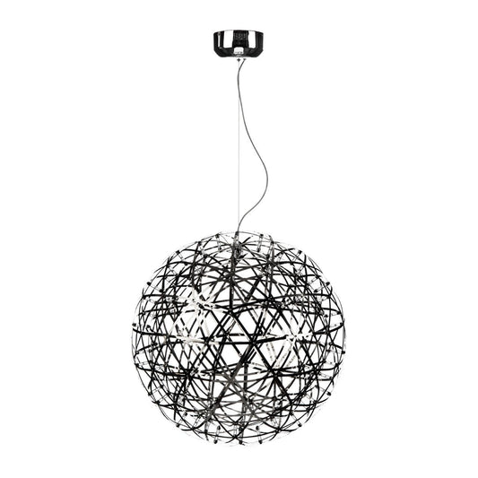 Hoisk LED Spiral Ceiling Ceiling Pendant Light In Satin Nickel