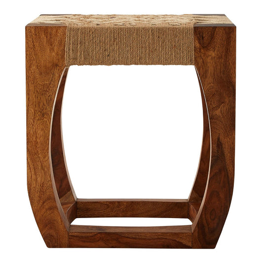 Sheesham Wooden Exotic Stool In Natural