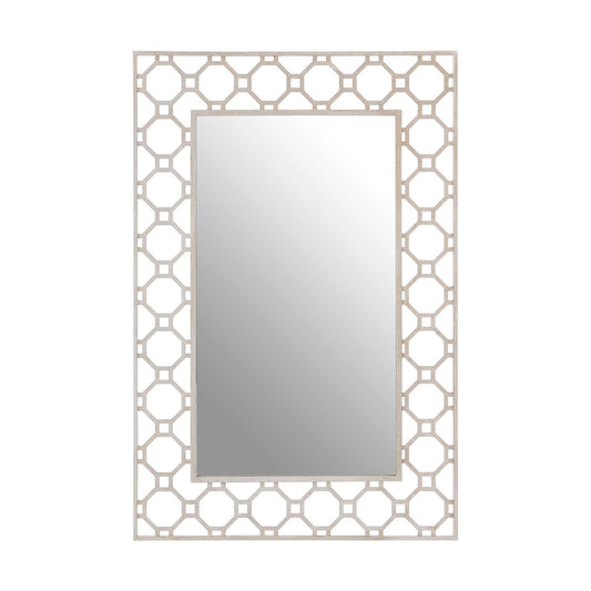 Zariah Arabesque Wall Bedroom Mirror In Antique Silver Frame