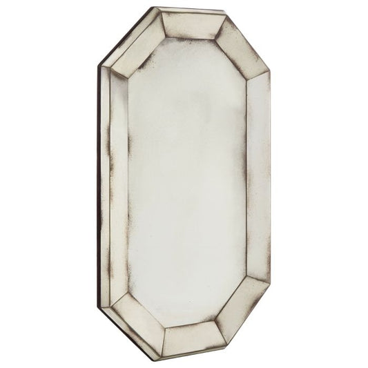 Rusper Venetian Wall Mirror In Antique Silver Frame