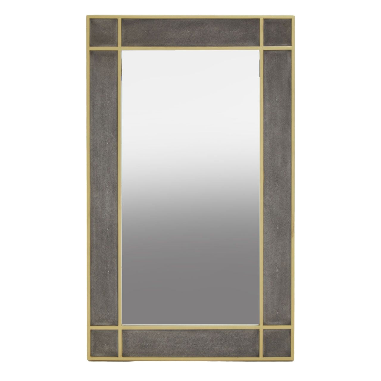 Deskey Wall Bedroom Mirror With Shagreen Effect Frame