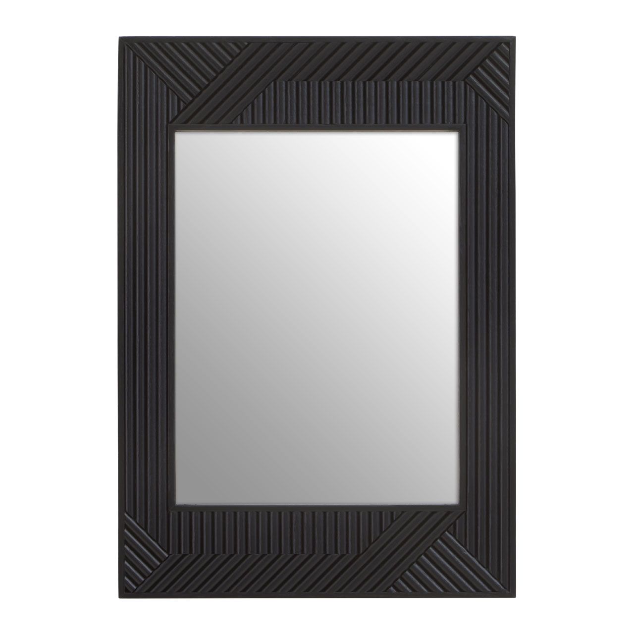 Jakara Floor Standing Mirror In Black Frame
