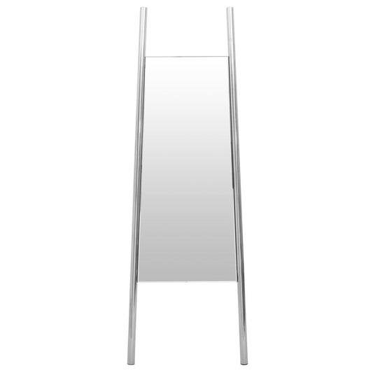 Genoa Floor Standing Mirror With Silver Metal Frame