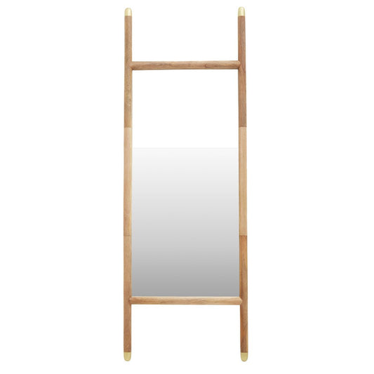 Nirav Wall Mirror In Natural Wooden Frame