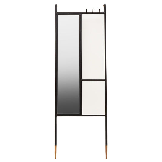 Nirav Wall Mirror With Black Metal Frame