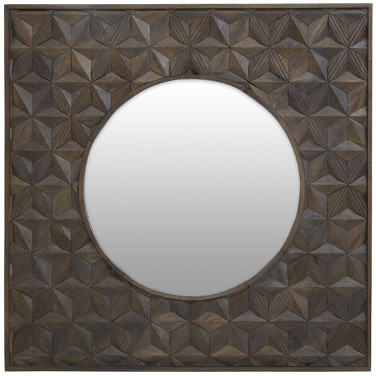Solana Wall Mirror With Mango Wooden Frame