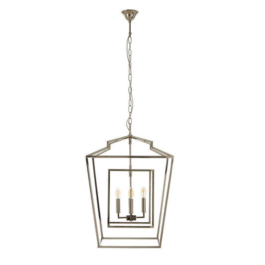 Kamara Traditional Chandelier Ceiling Light In Silver Nickel