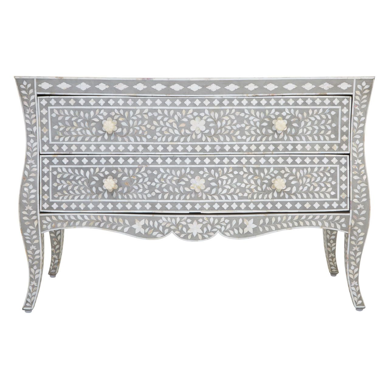 Fusion Wooden Chest Of 2 Drawers In Monochrome