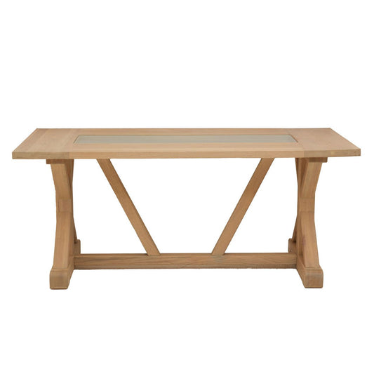 Lyon Rectangular Wooden Dining Table In Oak