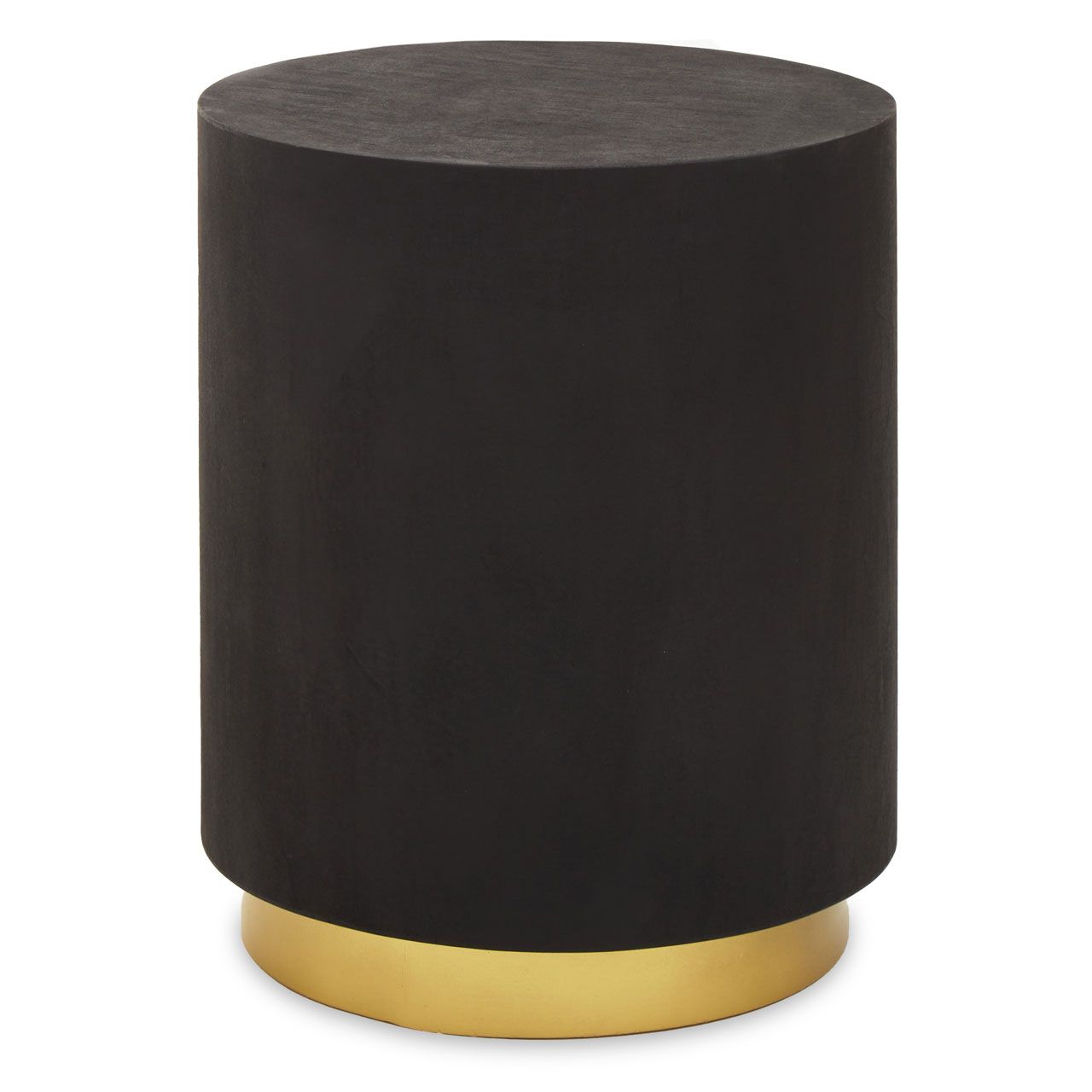 Naro Wooden Coffee Table In Black And Gold Concrete Look