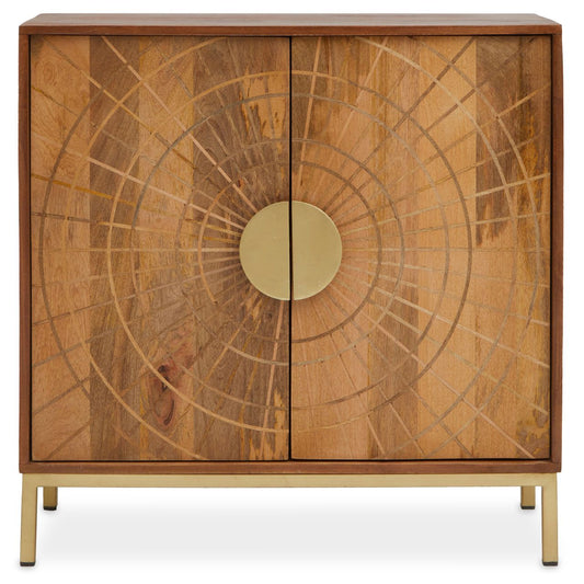 Sona Wooden Sideboard With 2 Doors In Natural