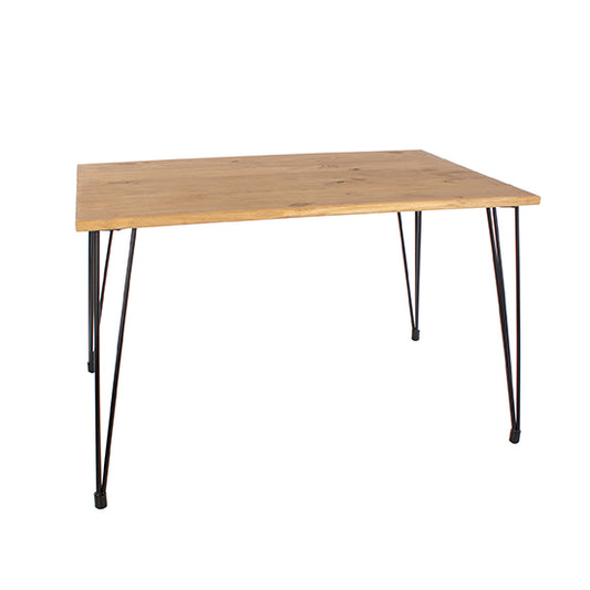 Augusta Rectangular Small Wooden Dining Table In Oak