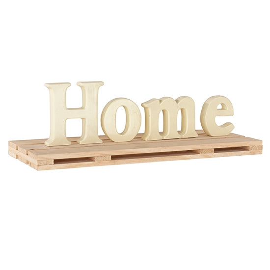 Allston Medium Wooden Pallet Effect Wall Shelf In Natural Oak