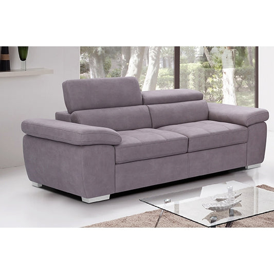 Amando Fabric 2 Seater Sofa In Mushroom