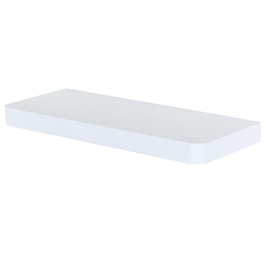 Arran Small Wooden Floating Wall Shelf In Matt White
