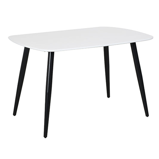 Craven Rectangular Wooden Dining Table In White