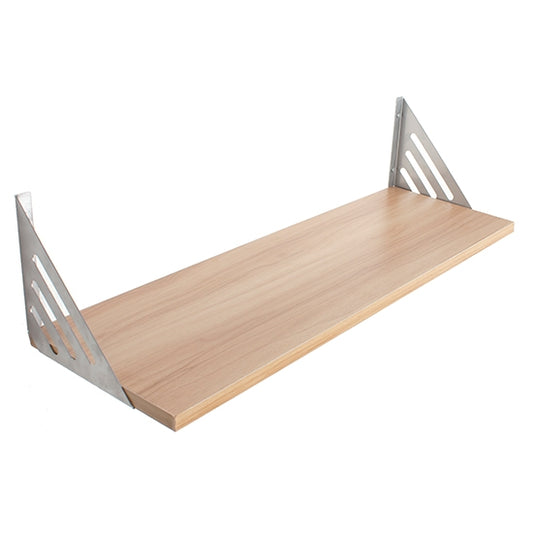 Avon Large Wooden Wall Shelf With Metal Support In Oak