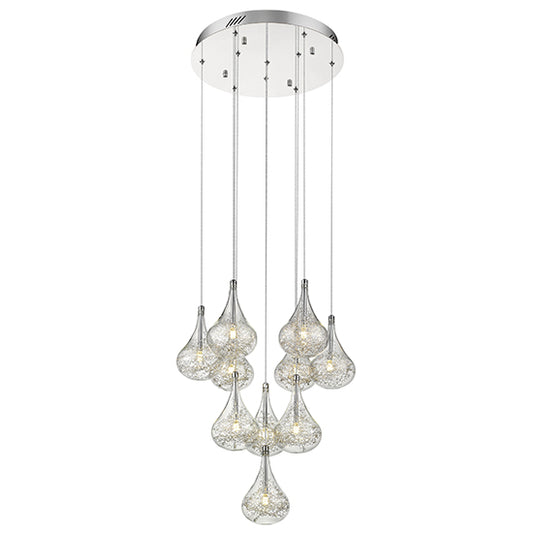 Battersea 10 Bulbs Decorative Ceiling Pendant Light In Chrome