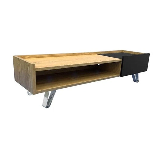 Bella Wooden TV Stand In Oak With 1 Drawer