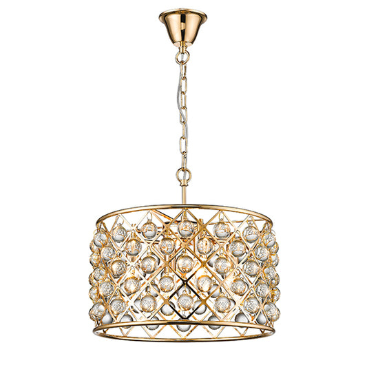 Brent 4 Bulbs Cross Decorative Ceiling Pendant Light In Gold