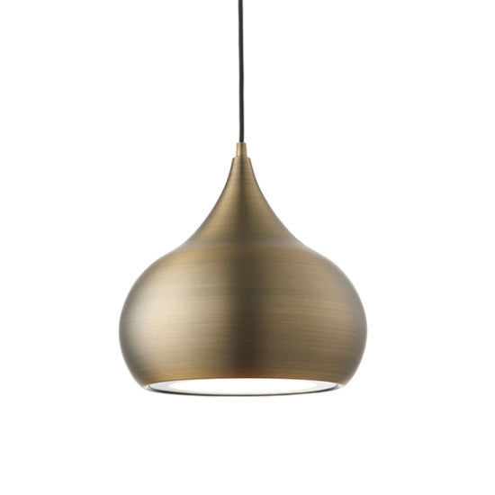 Brosnan Ceiling Pendant Light In Matt Antique Brass