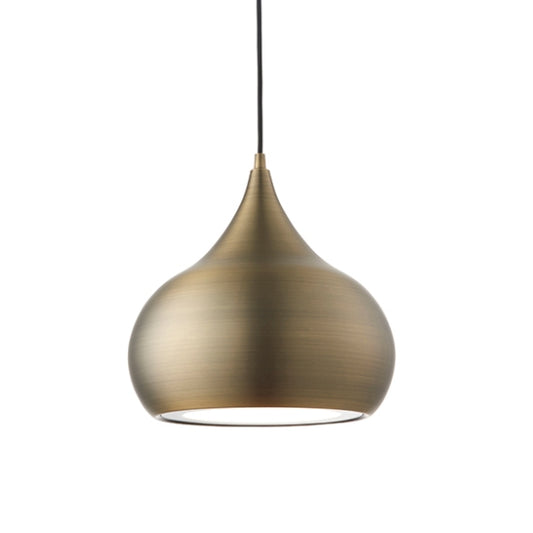 Brosnan Ceiling Pendant Light In Matt Antique Brass