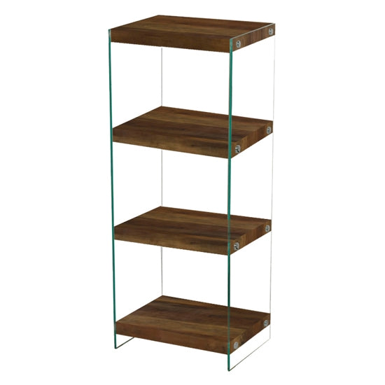 Charter Medium Display Unit In Oak Effect With Glass Sides