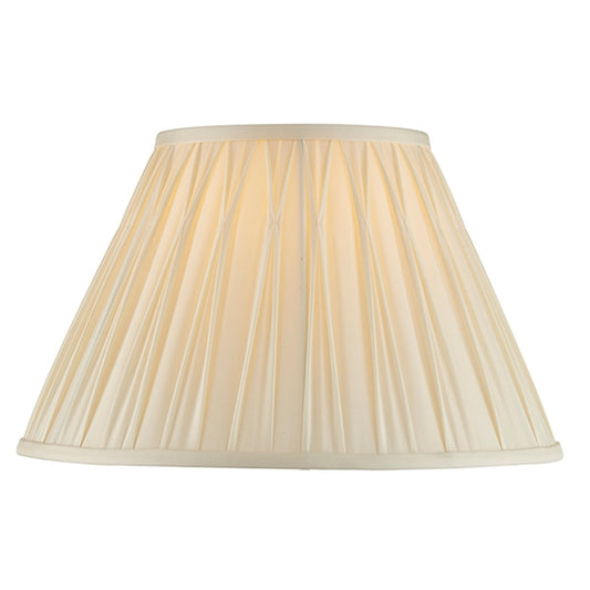 Chatsworth Silk Fabric 14 Inch Shade In Ivory