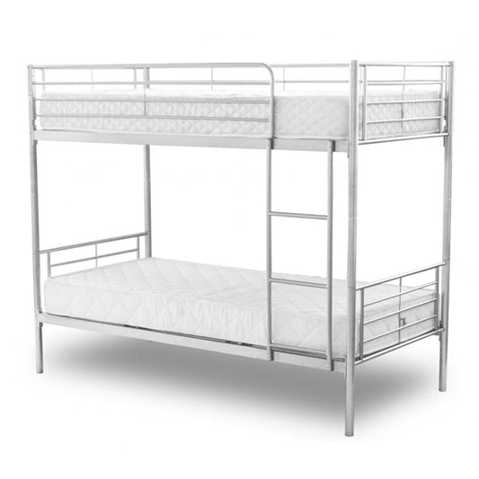 Chicago Metal Bunk Bed In Silver