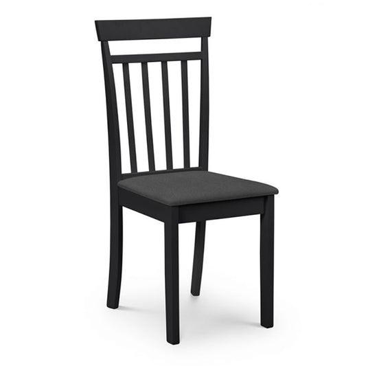 Coast Wooden Dining Chair In Black