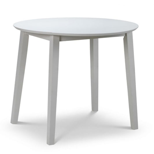 Coast Round Wooden Dining Table In Grey