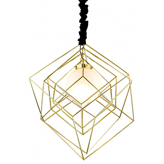 Dalston 1 Bulb Decorative Ceiling Pendant Light In Brass