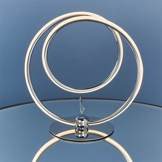Eterne Table Lamp In Chrome With Matt White Diffuser