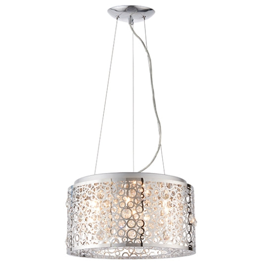 Fayola 6 Lights Ceiling Pendant Light In Chrome