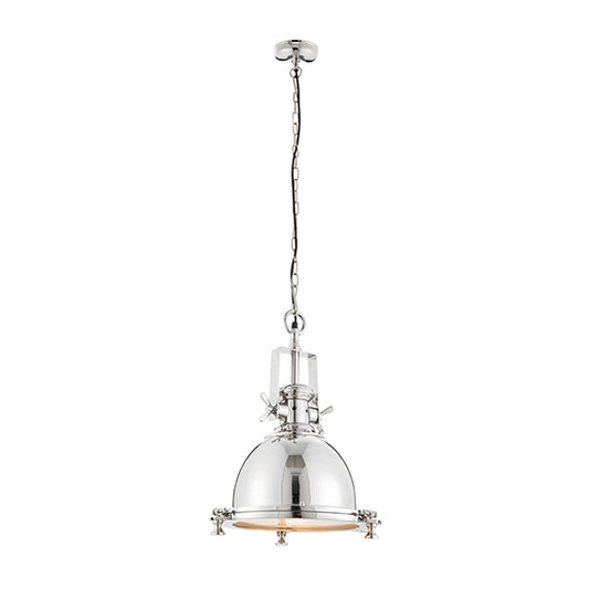 Fenton Ceiling Pendant Light In Timeless Bright Nickel